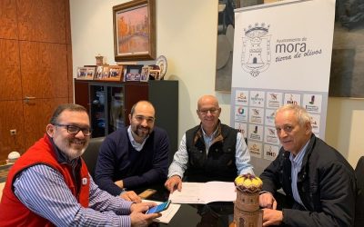Reunión con el Alcalde de Mora para presentar la presentación de las Ordenanzas