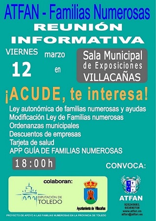 Reunión en Villacañas el próximo 12 de marzo 2020