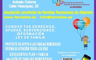 REUNIÓN INFORMATIVA CON LAS FAMILIAS NÚMEROSAS DE ALBACETE.