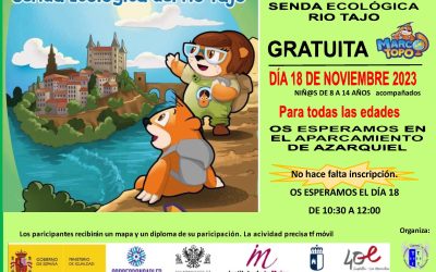 ¡¡¡ RECUERDA !!! MARCO TOPO POR LA SENDA ECOLÓGICA DEL RÍO TAJO CON ATFAN 18 de noviembre