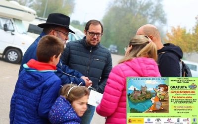 ATFAN realizó una Gymkana por la Senda Ecológica del Río Tajo con Marco Topo en la «Semana a la Infancia»