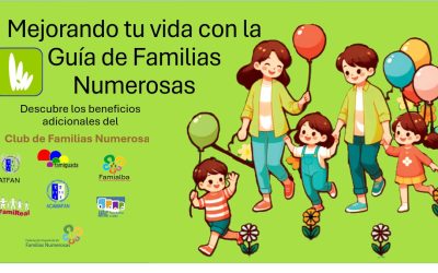 Ya está disponible en nuestra GUÍA  el nuevo Club  de Familias Numerosas