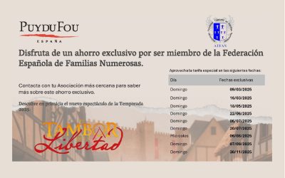 Volvemos con PUY DU FOU – Nuevas ofertas 2025 para nuestros socios