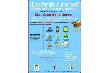 FAMILIAS OS ESPERAMOS EN SANTA CRUZ DE LA ZARZA, OS DAREMOS INFORMACIÓN E INTENTAREMOS RESOLVER VUESTRAS DUDAS.
