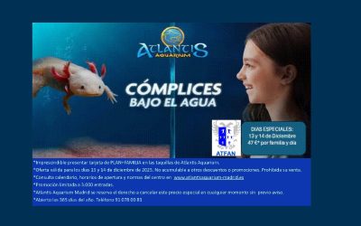 Jornadas familiares en Atlantis Aquarium-Sábado 13 y Domingo 14 de diciembre 2025